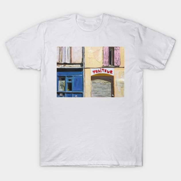 Blue shop, France, Summer T-Shirt by golan22may